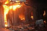طنجة : حريق مهول يشب في سوق كاساباراطا