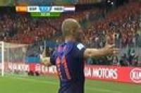 أهداف مباراة  هولندا و إسبانيا 5 - 1
