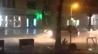 عاصفة قوية تضرب مدينة اكادير