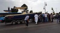 بالفيديو: حادثة سير غريبة في طنجة مَركبٌ يصدم سيارة