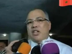 لحظة اعلان رشيد الطاوسي مدربا للمنتخب الوطني