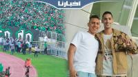 رحيمي يقدم الورود لجماهير الرجاء ويتبادل العناق مع بانون