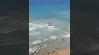 شاهد وصول قارب الموت الى سواحل اسبانيا