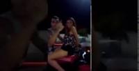 بالفيديو.. شاهد ماذا فعلت فتاة مغربية مع صديقها أعلى دراجة بخارية