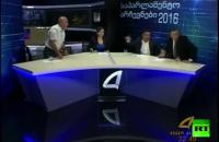 بالفيديو.. مشاجرة بالأيدي بين مرشحين جورجيين على الهواء