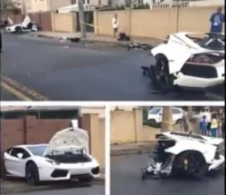 مازدا تتسبب في "انشطار" لامبورغيني في حادث تصادم