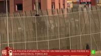 الحرس المدني الإسباني يعامل الأفارقة بوحشية ويسقط إفريقيا من علو شاهق