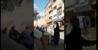 بالفيديو.. لحظة سقوط عمارة من 5 طوابق