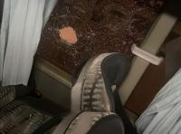 تخريب حافلة اتحاد طنجة بعد مباراة كأس العرش بفاس(صور)