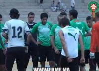 آخر حصة تدريبية للأسود و تصريح ليوسف حجي
