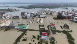 ارتفاع مستوى الماء بمدينة القصر الكبير صباح اليوم الجمعة 2026/02/06