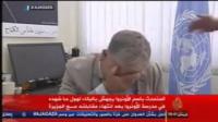 المتحدث بإسم الأونروا يجهش بالبكاء لهول ما شاهده في مدرسة الأونروا التي قصفها الإحتلال