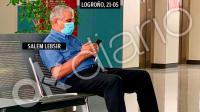 سالم لبصير داخل مستشفى لوغرونيو