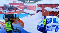 ورزازات: عمليات إزاحة الثلوج لفك العزلة عن الساكنة وإعادة حركة السير إلى حالتها الطبيعية
