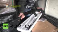توقيف شاحنة كبيرة محملة ب800 قطعة سلاح قادمة من تركيا ومتوجهة الى بلجيكا