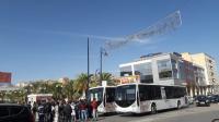 شل حركة النقل الحضري بوجدة والأمن يدخل على الخط وهذا ما وقع(فيديو)