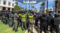 بعد قرار المنع .. القوات العمومية تتصدى لمسيرة موظفي الجماعات المحلية