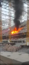 اندلاع حريق مفاجئ بمركب مولاي عبد الله بالرباط (صور)