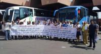 بعد تمديدهم للاضراب ل 48 ساعة اضافية مهنيو حافلات نقل المسافرين يتوصلون إلى حلول مع وزارة النقل ويعلقون اضرابهم
