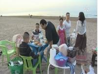 جمال وروعة شاطئ السعيدية خلال شهر رمضان