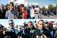 مهنيو النقل لـ"أخبارنا": الإضراب دمر الإقتصاد الوطني والمواطن هو الضحية ولا تراجع حتى تحقيق كل المطالب (فيديو)