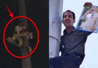 تزامنا مع الخطاب الملكي .. "عبد الله" يعود إلى "عمود المظالم" من أجل تذكير المسؤولين بقضيته ( الفيديو )