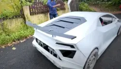 بميزانية بسيطة ومخلفات سيارات.. شاب هندي يصنع نسخة مذهلة من لامبورغيني