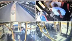 بالفيديو.. راكب ينقذ حافلة من كارثة بعد وفاة السائق المفاجئة في جنوب تركيا