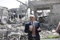الرئيس اليمني المخلوع بعد تسوية قصره بالأرض: أدعو باسم الشعب للحوار والسلم