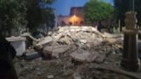 انهيار صومعة مسجد أثناء صلاة المغرب بآسفي(فيديو)