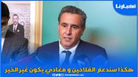 رئيس الحكومة: هكذا سيتم دعم الفلاحين ومغادي يكون غير الخير