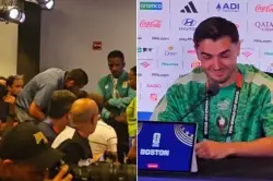 شجار بين صحفي مغربي وآخر فرنسي يدفع براهيم دياز لإيقاف المؤتمر الصحفي قبل مواجهة فرنسا!