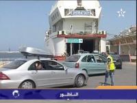 عودة المهاجرين المغاربة الى ارض المهجر بميناء الناظور
