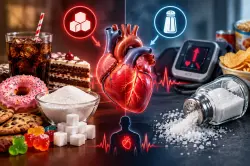 السكر أم الملح.. أيهما أكثر ضررًا على القلب؟