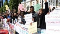 طلاب وناشطون يتظاهرون في الرباط للمطالبة باصلاحات