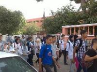 ثانوية تاغزيرت ببني ملال بدون استاذ(ة) اللغة الفرنسية لحد الان والتلاميذ يحتجون