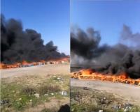 إحراق أطنان من المخدرات و الممنوعات بطنجة