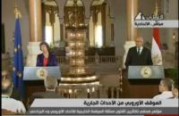 كاترين اشتون تنسحب من المؤتمر الصحفى مع البرادعى