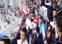 الشطيح والنشاط في المدرجات رغم خسارة المنتخب أمام الغابون