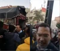 ساكنة التقدم حي الرشاد بالرباط تحاصر مصطفى الخلفي وتنعته ب"الشفار"