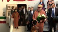 مراسيم وصول الملك محمد السادس الى جمهورية غانا