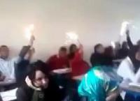 أستاذة تحتفل مع تلاميذها بـ"الفلام" بلقب الوداد