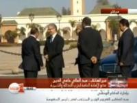 لحظة دخول وزراء بنكيران الى القصر 