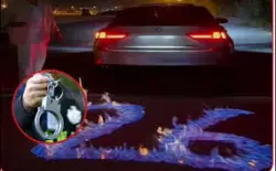 بالفيديو...القبض على شاب وحجز سيارته بعد إشعاله النار بشارع احتفالا بذكرى ميلاده