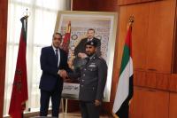 "حموشي" يستقبل القائد العام لشرطة أبوظبي وهذا ما دار بين المسؤولين الأمنيين