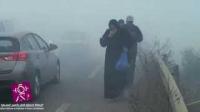 روث الخيول يتسبب في حادثة سير باقليم بنسليمان