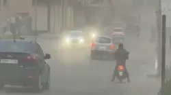 رياح قوية محملة بغبار بني بجماعة الدراركة ضواحي أكادير