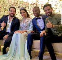 بالفيديو...نجوم المنتخب بمعية مشاهير المغرب يشاركون "حمزة منديل" فرحة العمر