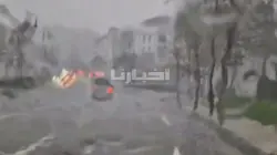شاهد اللحظات الأولى لدخول العاصفة Marta أجواء مدينة طنجة