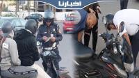 فرقة الدراجين بالدارالبيضاء تشن حملة أمنية على الدراجات النارية المعدلة